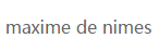 maxime de nimes