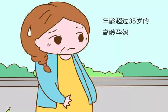 年龄超过35岁的高龄孕妈